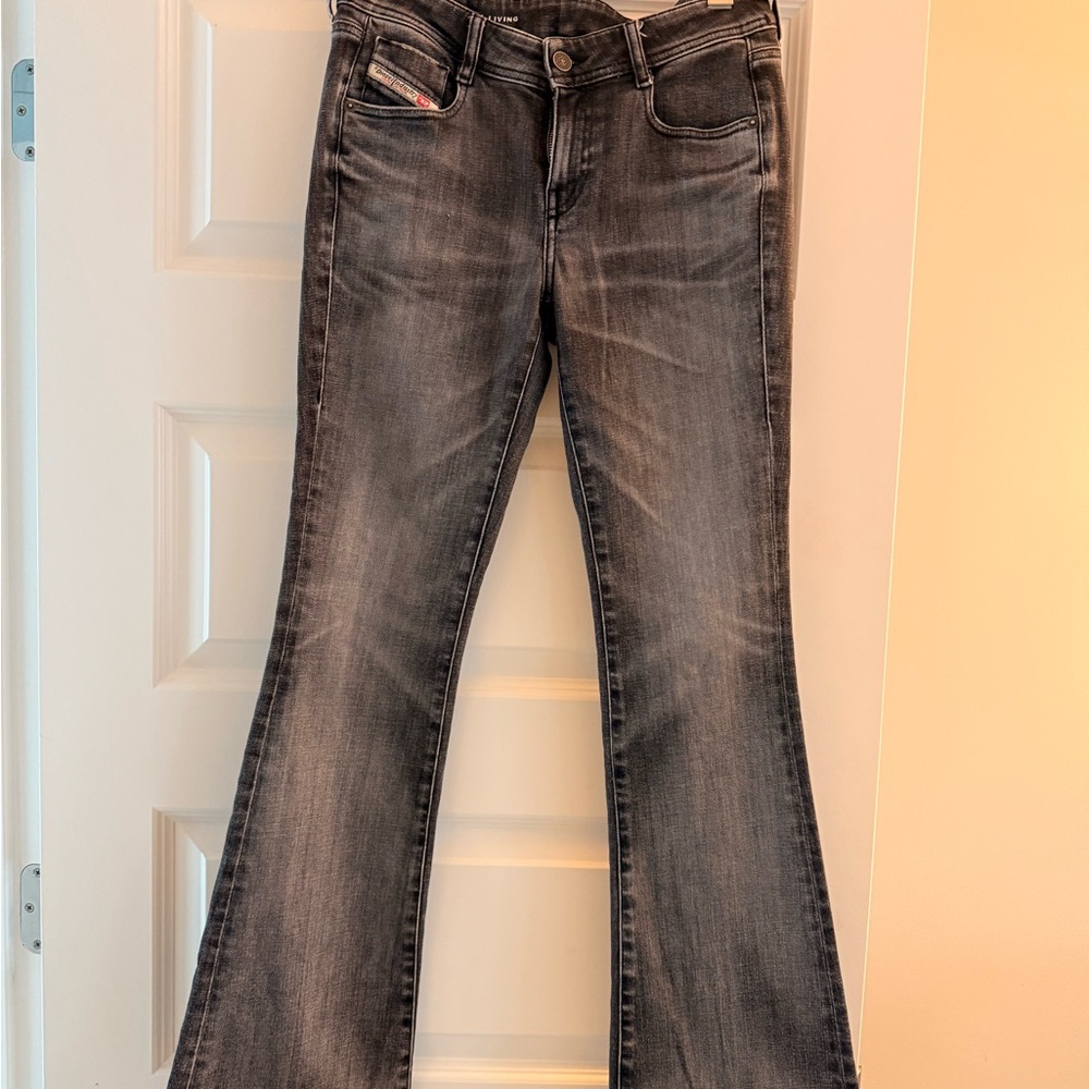Diesel Women's Gray Flare Jeans